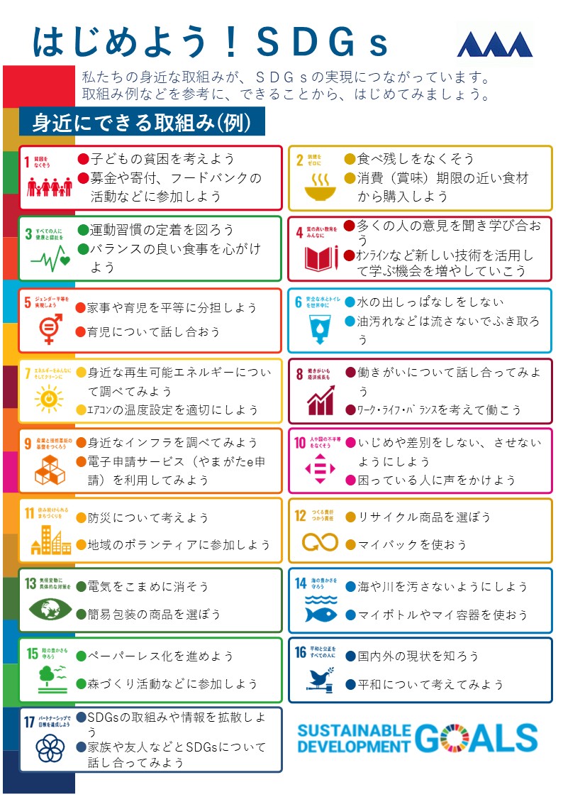 令和8年度SDGs推進月間チラシ（裏面）