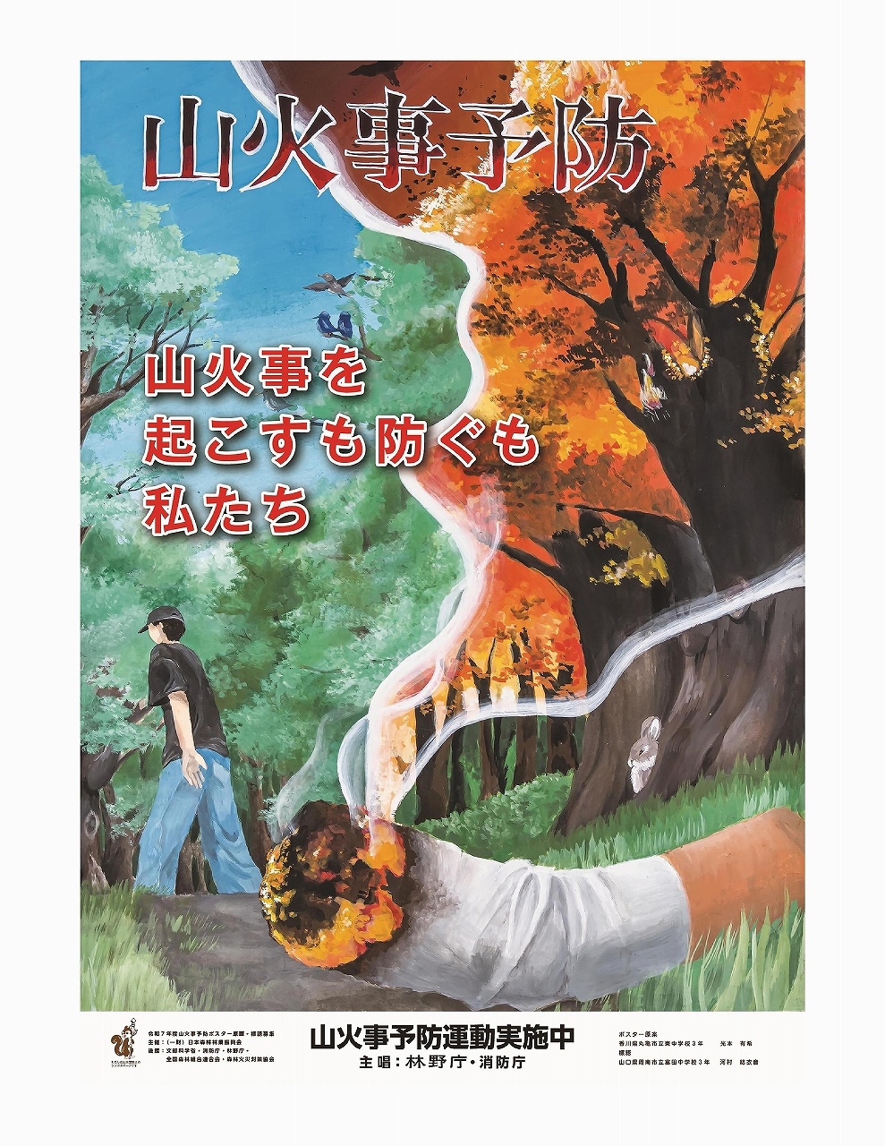 山火事予防ポスターR8